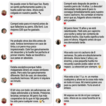 Kit de huellas para animales